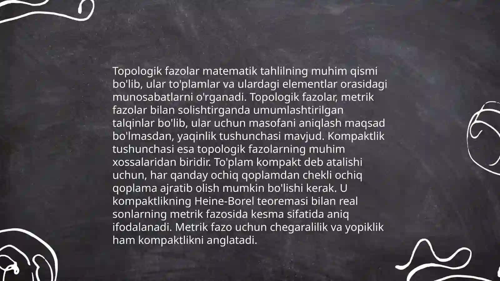 Nisbiy kompakt toʻplamlar 4
