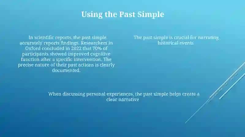 Past simple tense 4