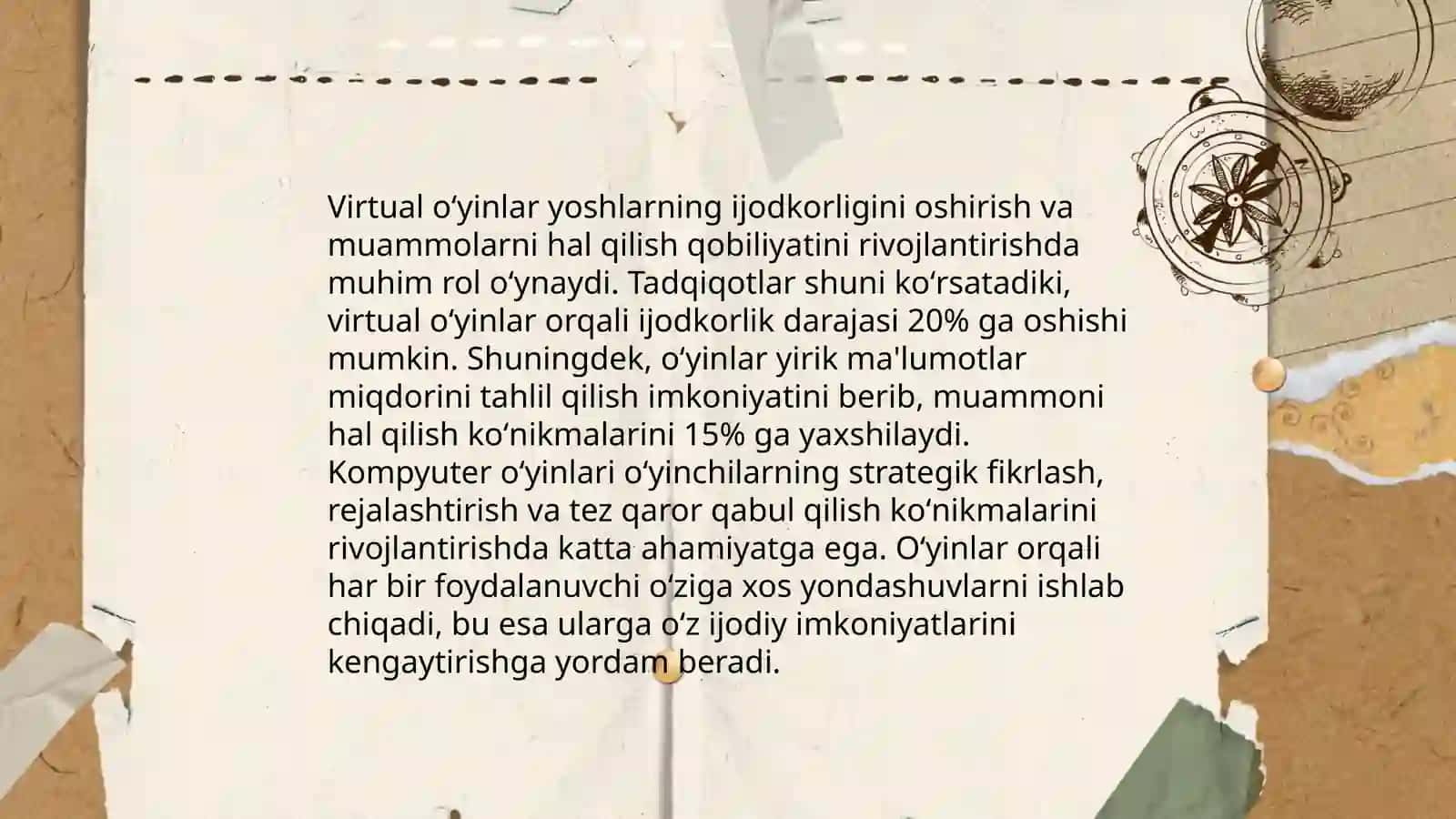 Virtual oʻyinlarning yoshlar ongiga ta'siri 4