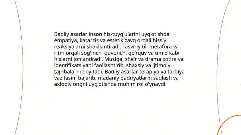 Badiiy asar va estetik idrok 4