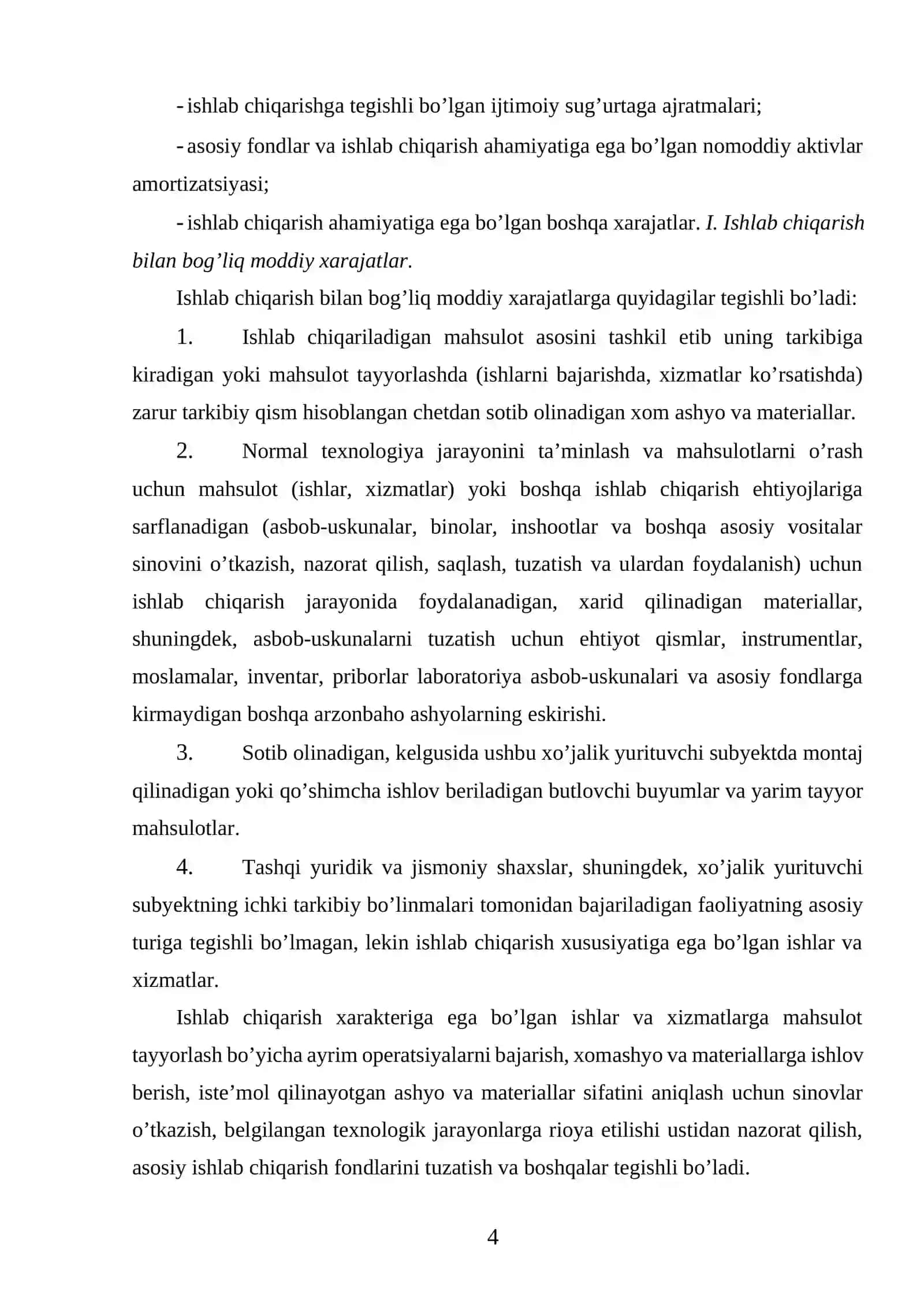 Qiymat va tannarx nazariyasi 4