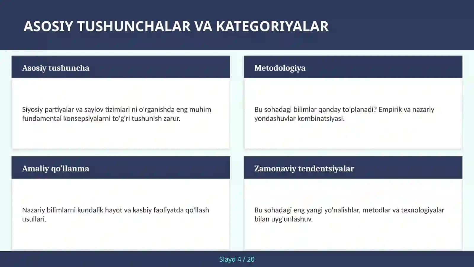 Siyosiy Partiyalar va Saylov Tizimlari 4