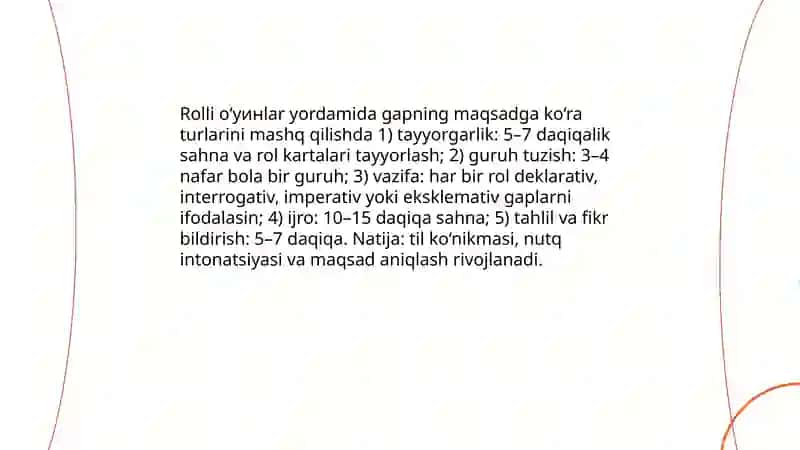 Gapning maqsadga ko'ra turlari 4
