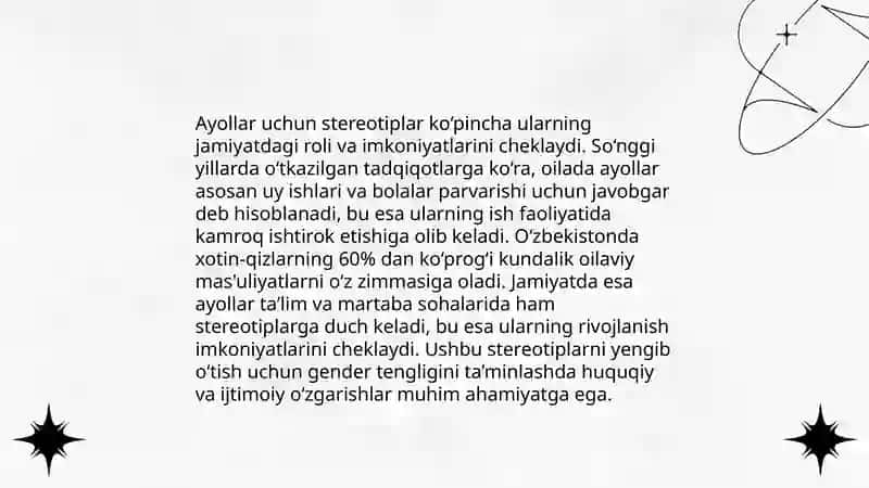 Turli millatlarga xos gender streotiplar 4