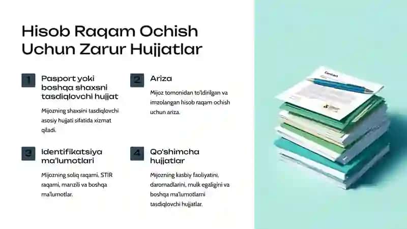 Depozit hisobraqamlarini ochish tartibi va hujjatlashtirish 4