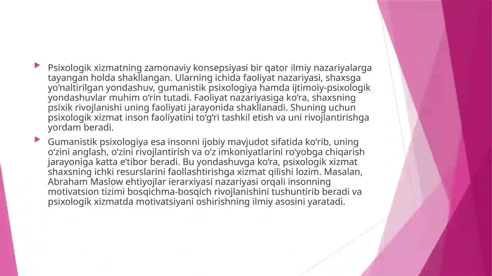 Psixologik xizmatning zamonaviy konsepsiyasi 4