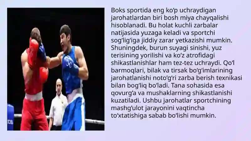 Boksda Jarohatlanish Va Uning Oldini Olish 4