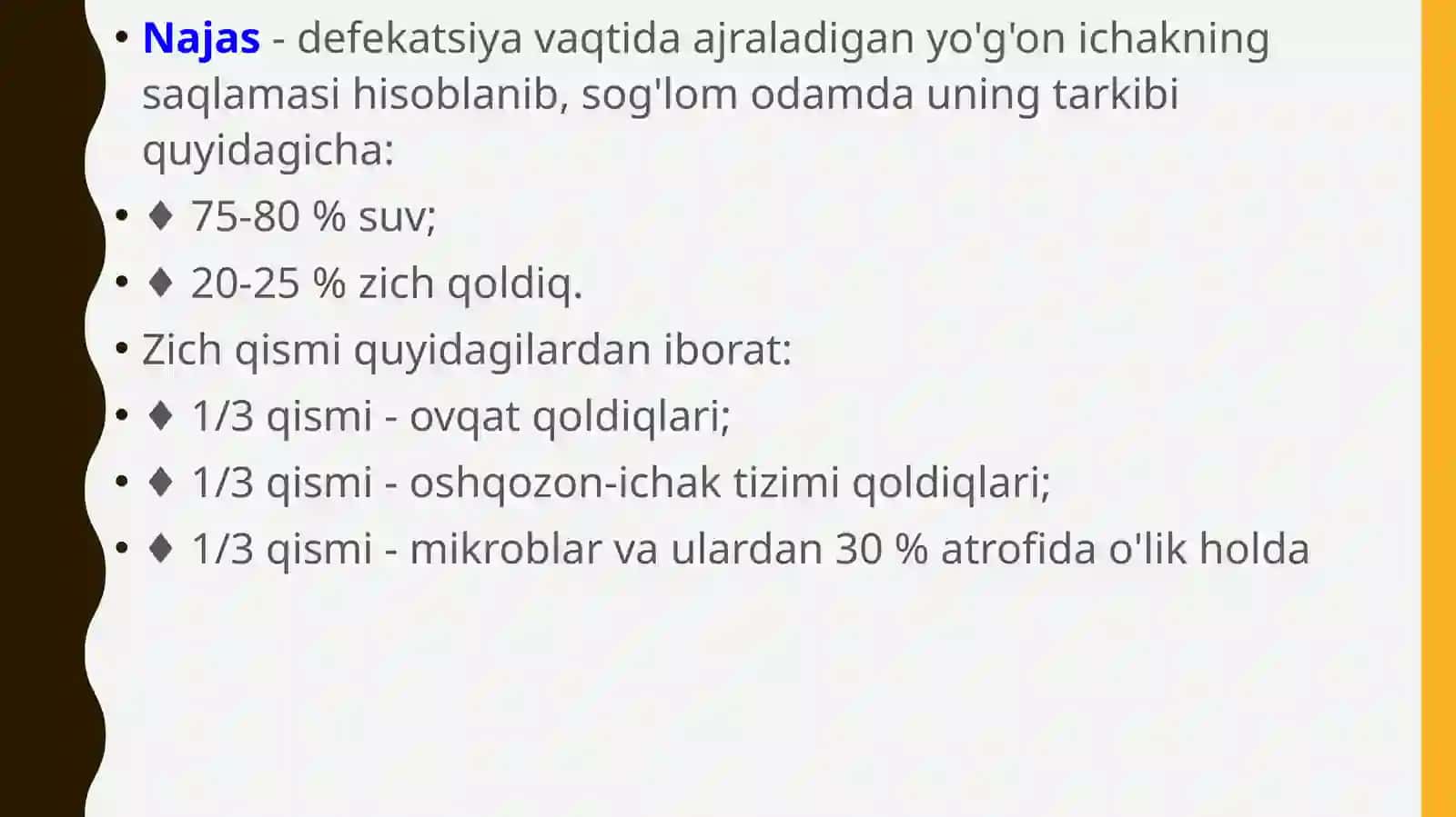 Umumiy axlat taxlilini interpitatsiyasi 4
