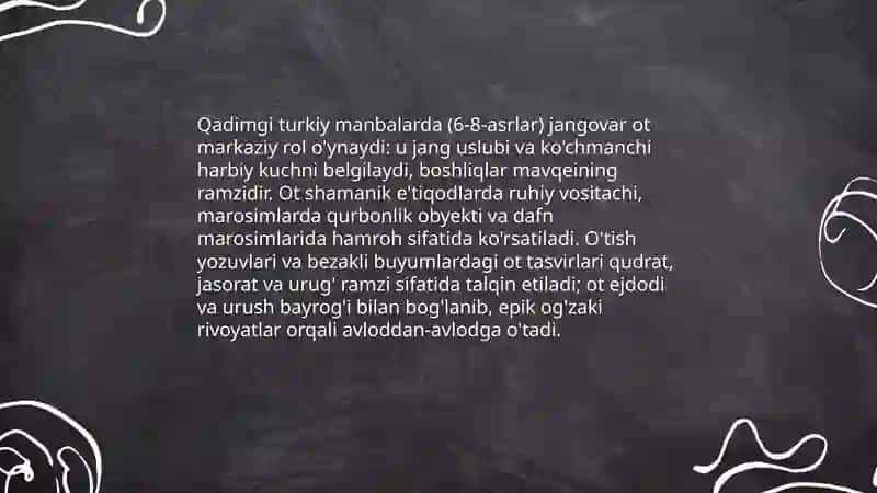 Jangovar ot obrazining tarixiy asoslari va badiiy talqini 4
