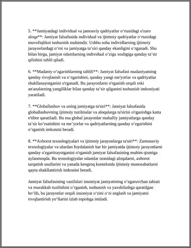 Jamiyat falsafasi 4