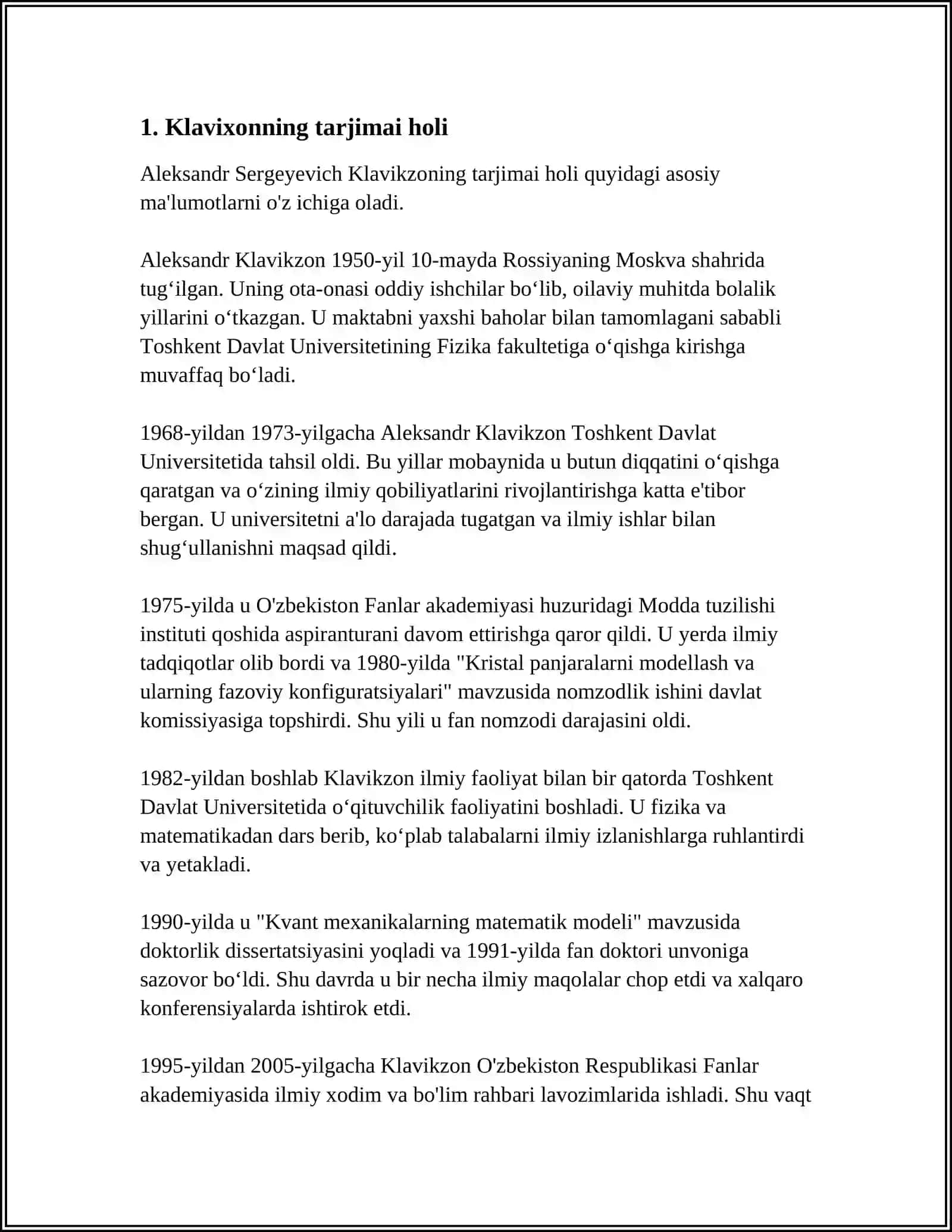 KLAVIXONNING ESDALIKLAR ASARI HAQIDA 4