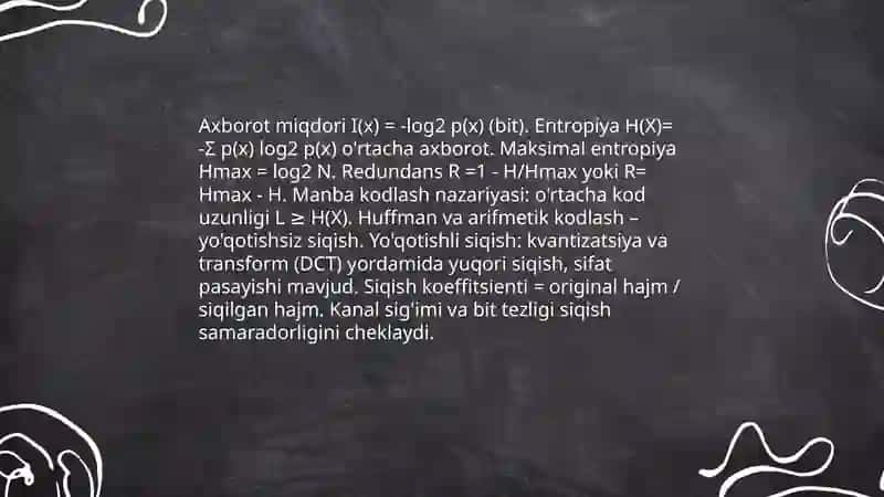 Informatukaning nazariy asoslari 4
