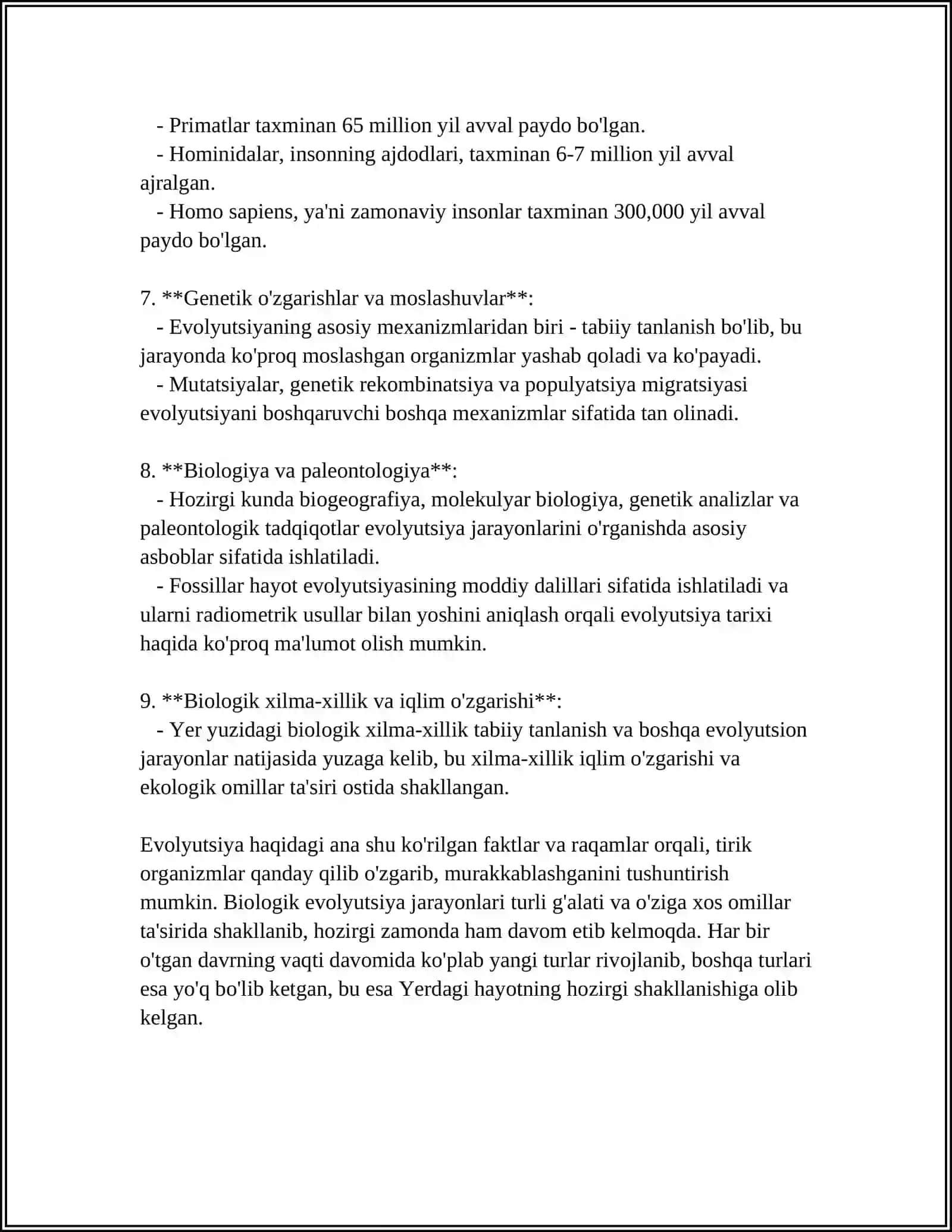 RIVOJLANISH BIOLOGIYASI 4