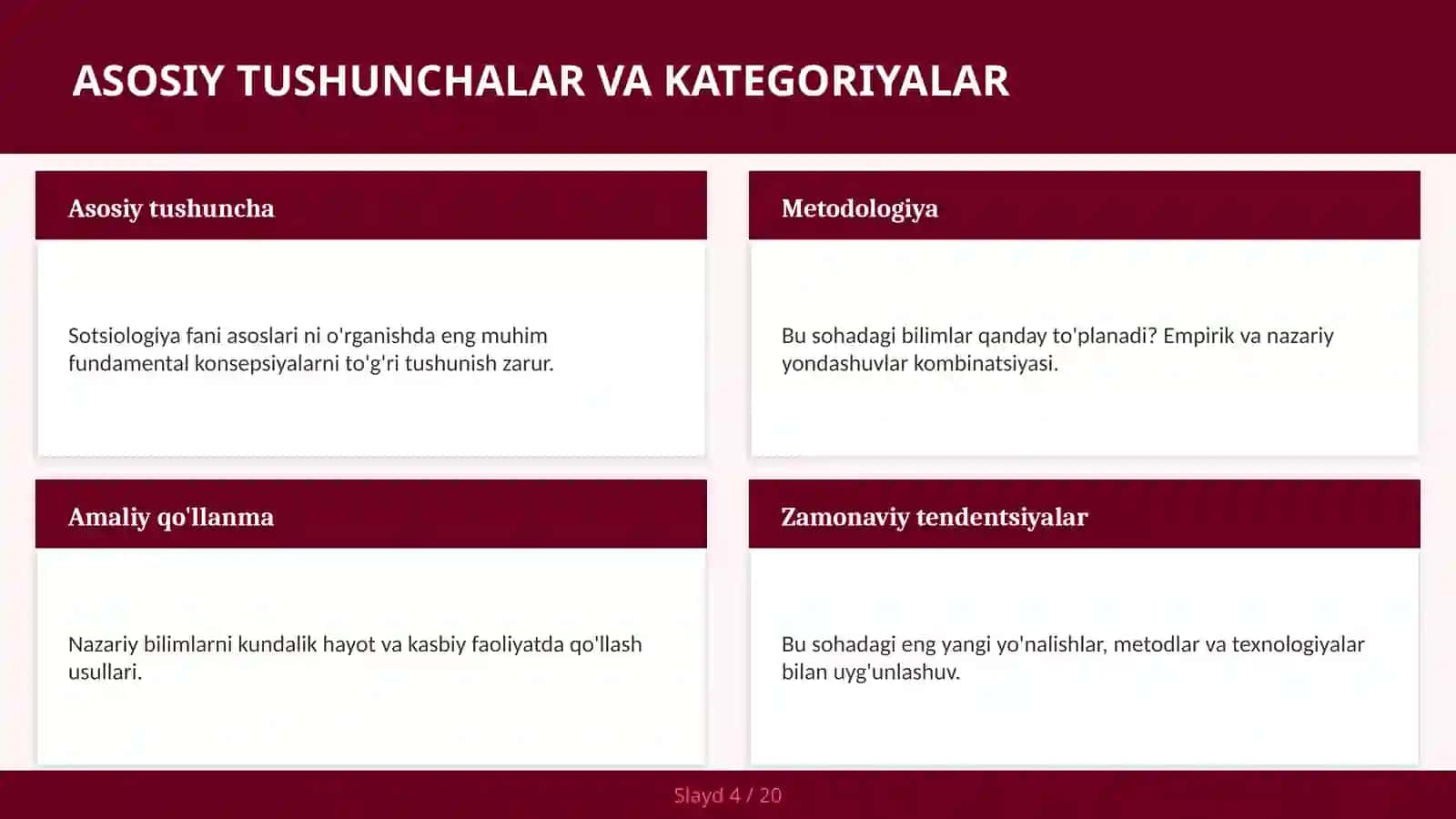 Sotsiologiya fani asoslari 4