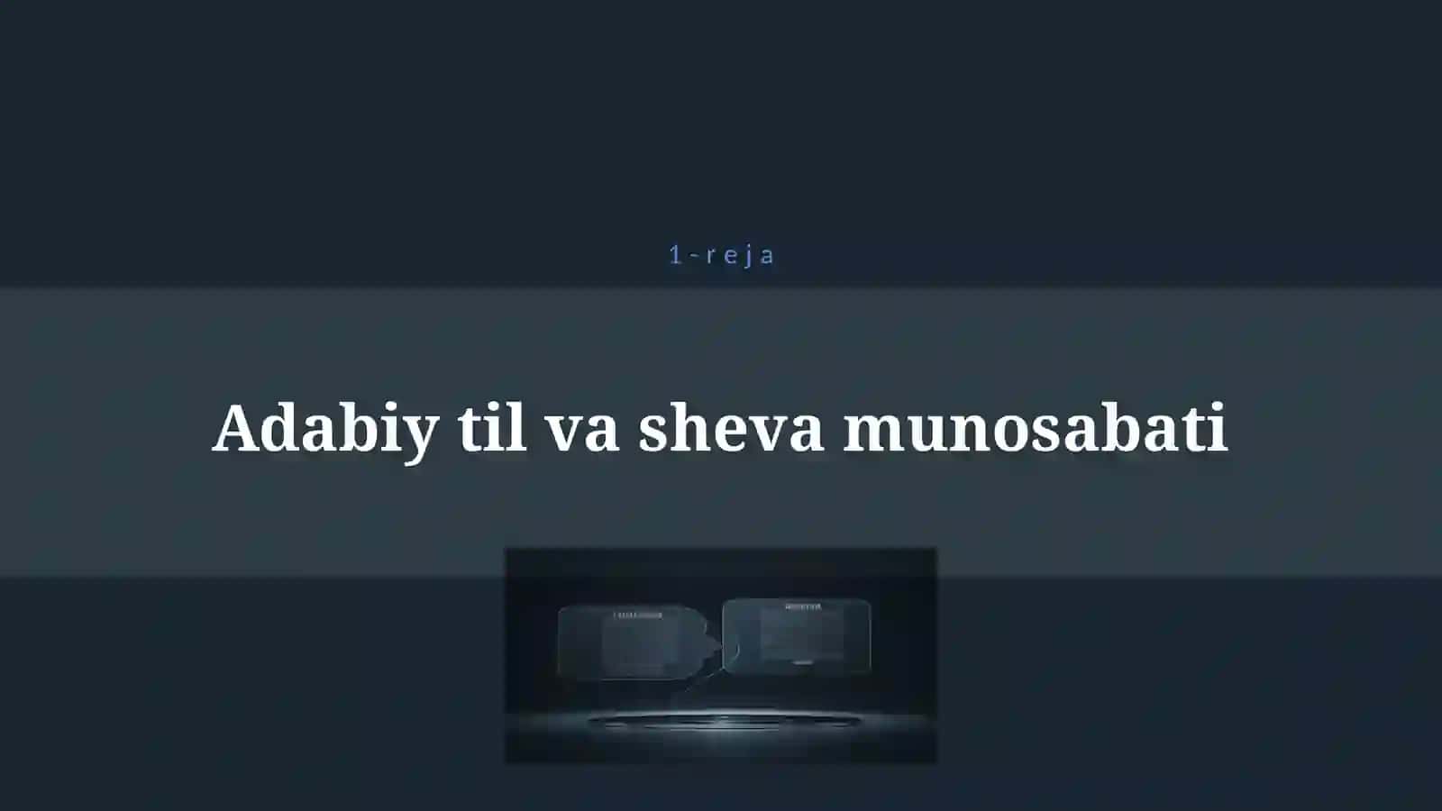 HOZIRGI O'ZBEK ADABIY TILI VA SHEVALAR 4