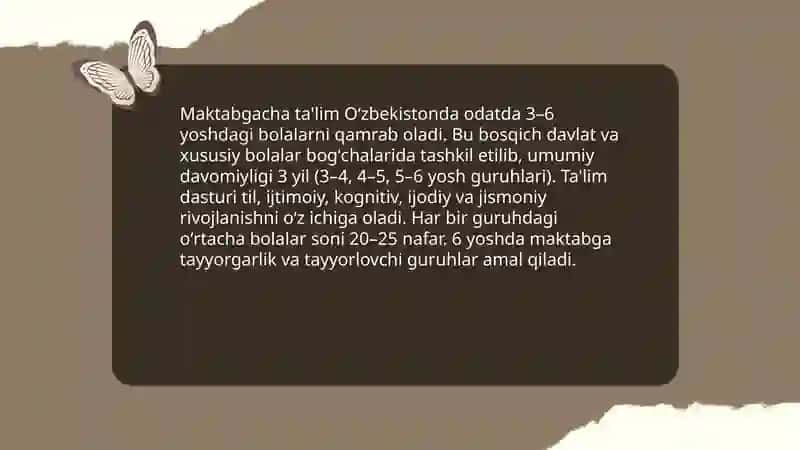 Oʻzbekiston ta'lim tizimining tarixi 4