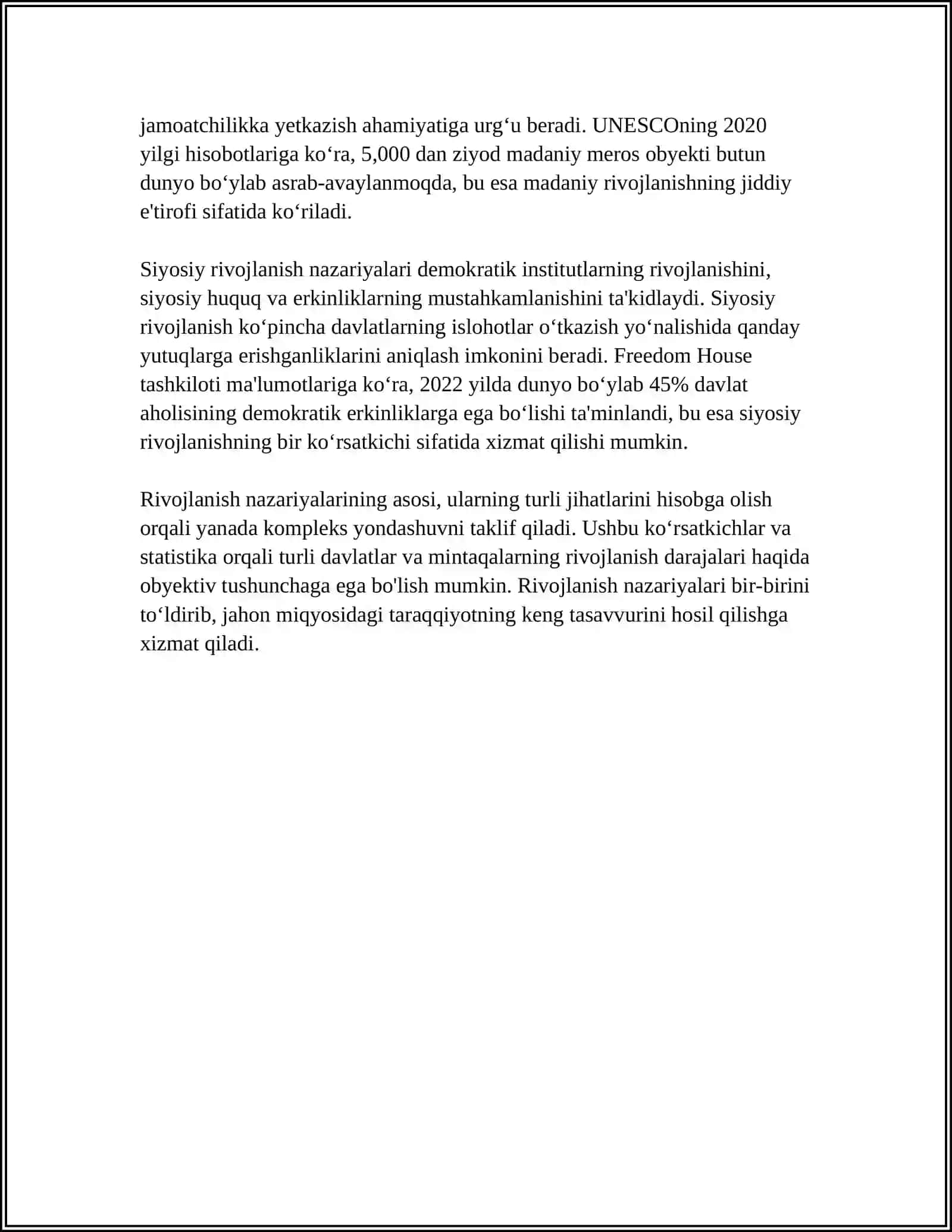 RIVOJLANISH FALSAFASI 4