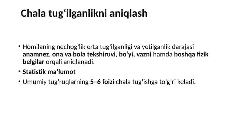 OY-KUNI YETMASDAN TUG‘ISH  MUDDATIDAN O‘TIB KETGAN HOMILADORLIK 4