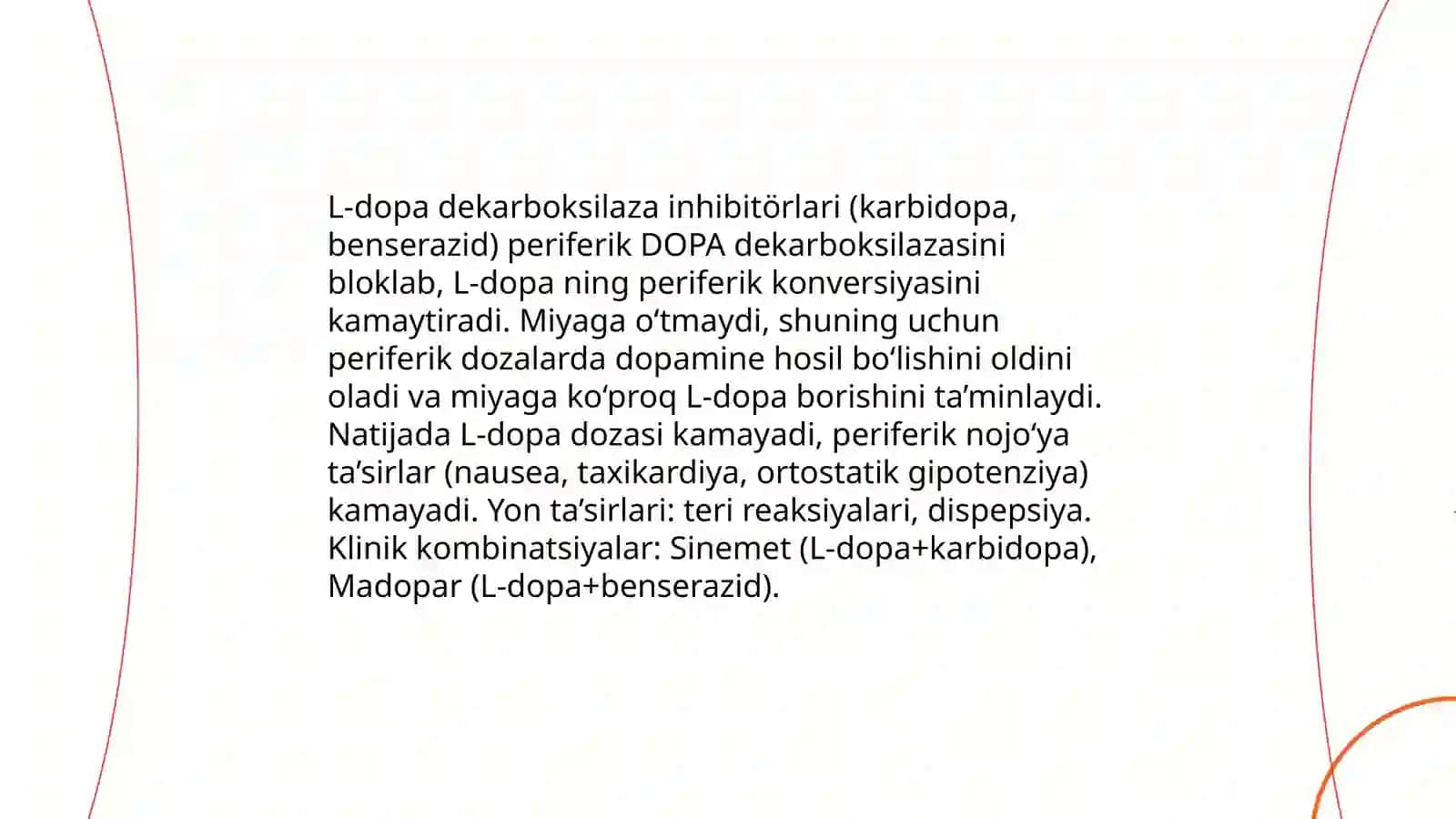 Parkinsonizmga qarshi moddalar 4
