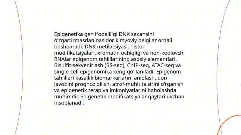 Genetikaning yangi tarmoqlari 4