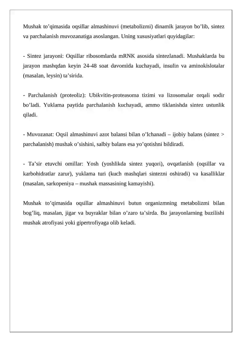 Oqsillarning biokimyoviy o’zgarishi 4