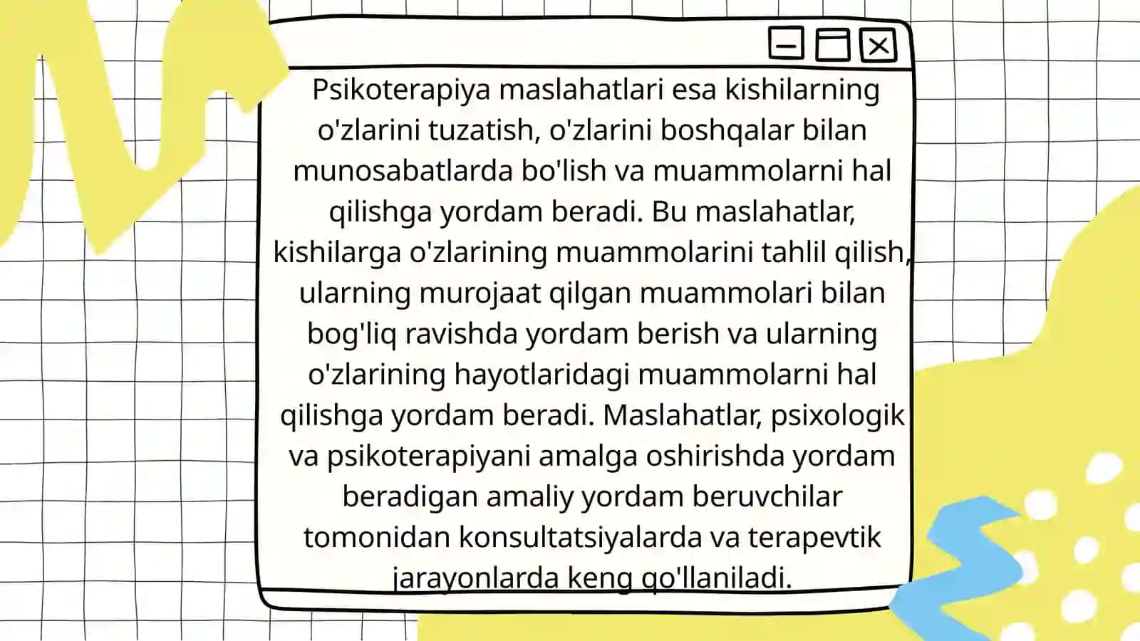 Psixologik maslahat tamoyillari 4