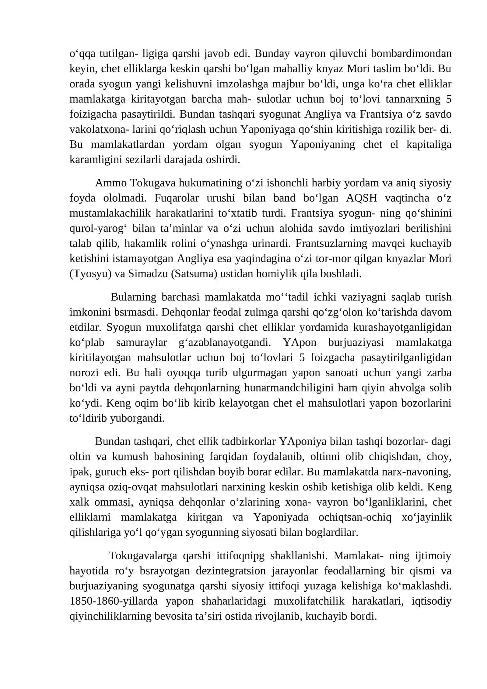 XIX ASR - XX ASRNING BOSHLARIDA YAPONIYA 4