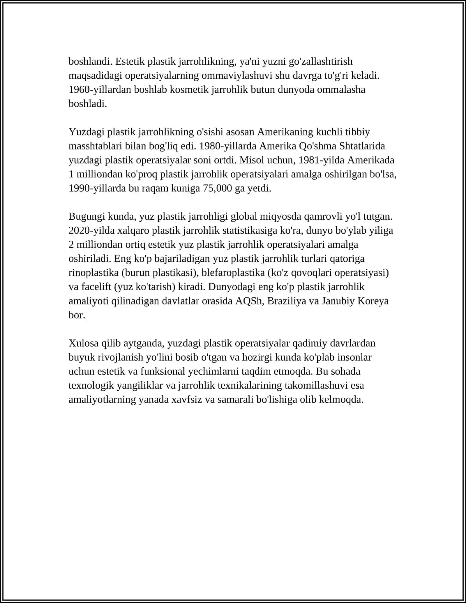 YUZDAGI PLASTIK OPERATSIYALAR XUSUSIYATLARI 4