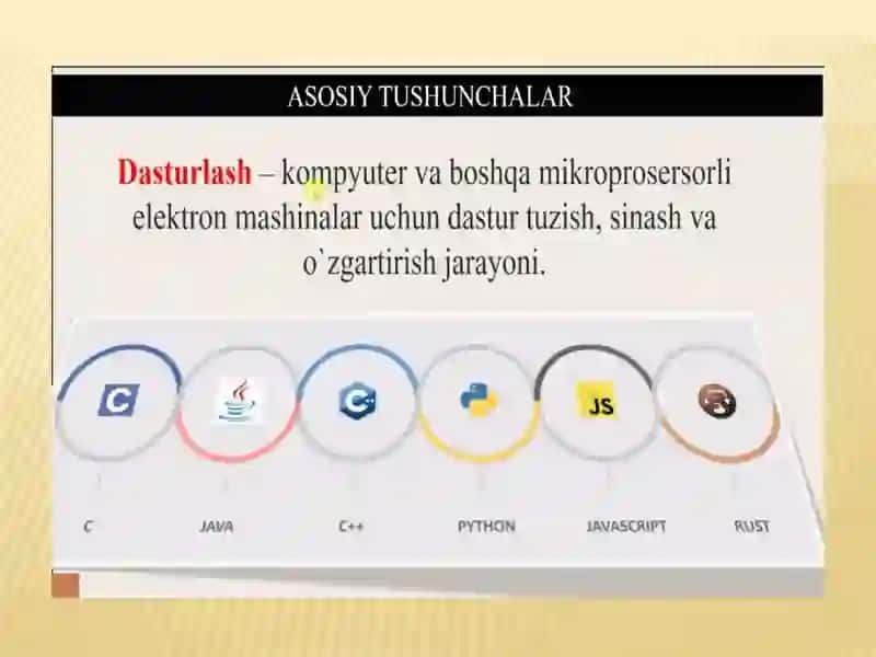 Zamonaviy dasturlashtexnologiyalari 4
