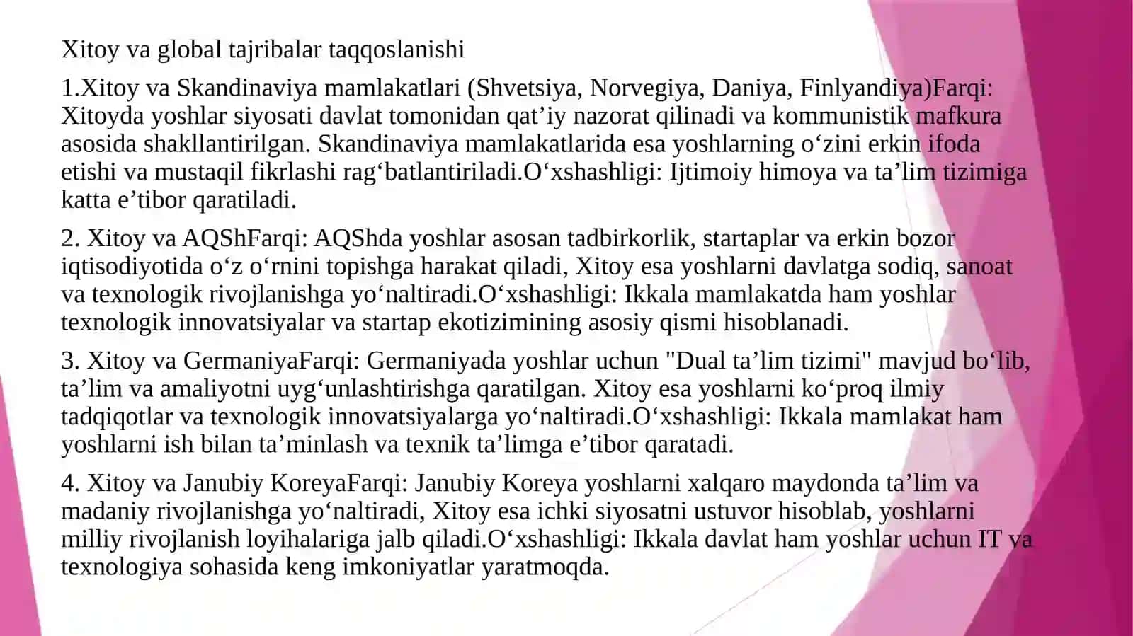 Yoshlar siyosati sohasida Xitoy tajribasi 4