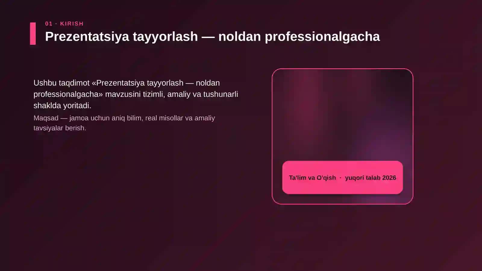 Prezentatsiya tayyorlash — noldan professionalgacha 4