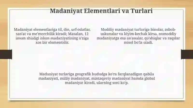 Madaniyat va Tsivilizatsiya 4