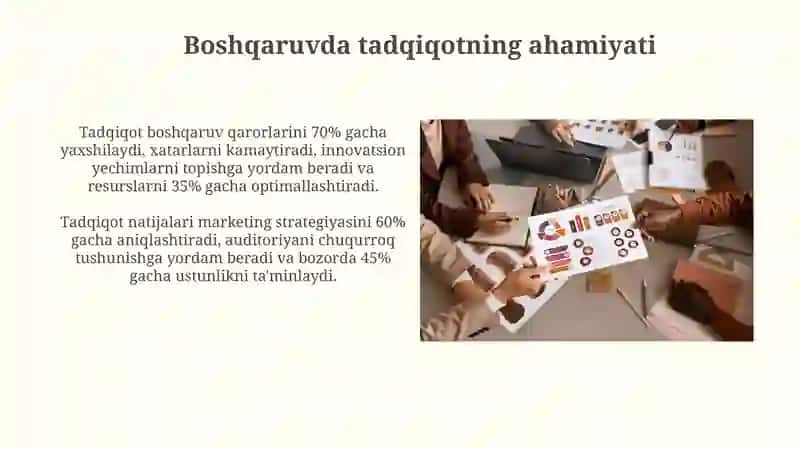 Tadqiqot boshqaruv jarayoni 4