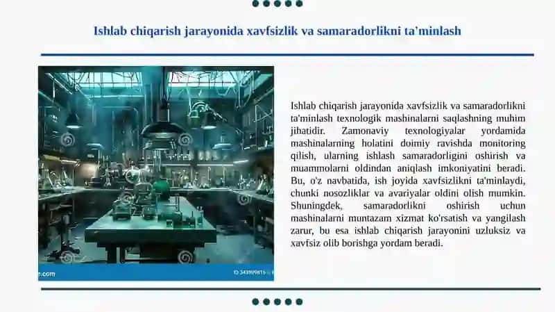 Texnologik mashinalarni saqlash 4