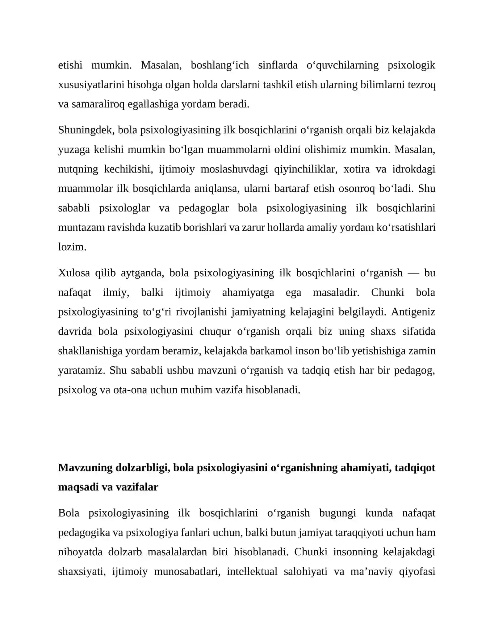Antigenizni ilk ilk bosqichlarida bola psixalogiyasini rivojlanishi 4
