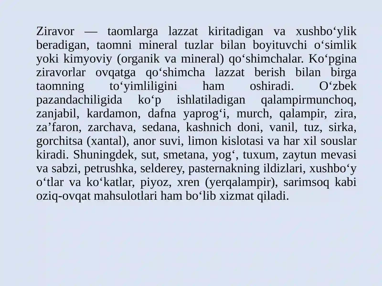 Ziravor dorivor о‘simliklar 4
