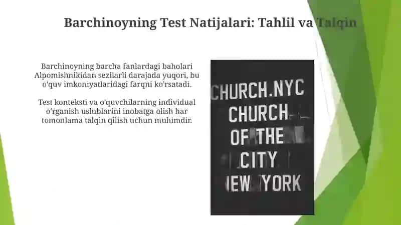 Alpomish va barchinoy test meyorlari 4