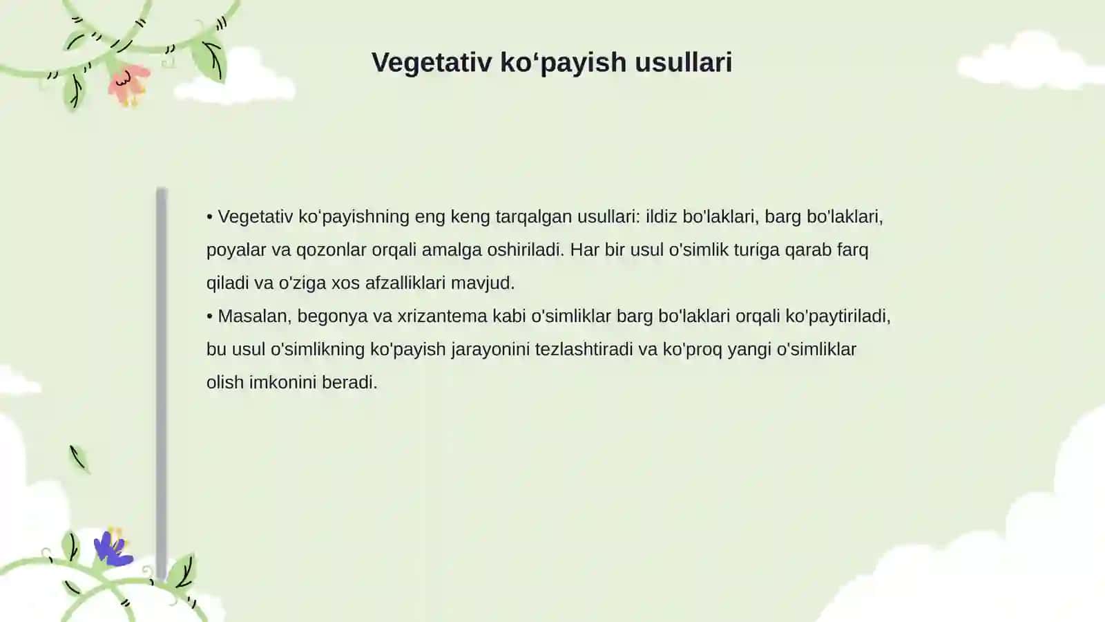oʻsimliklarning vegetativ koʻpayishi 4