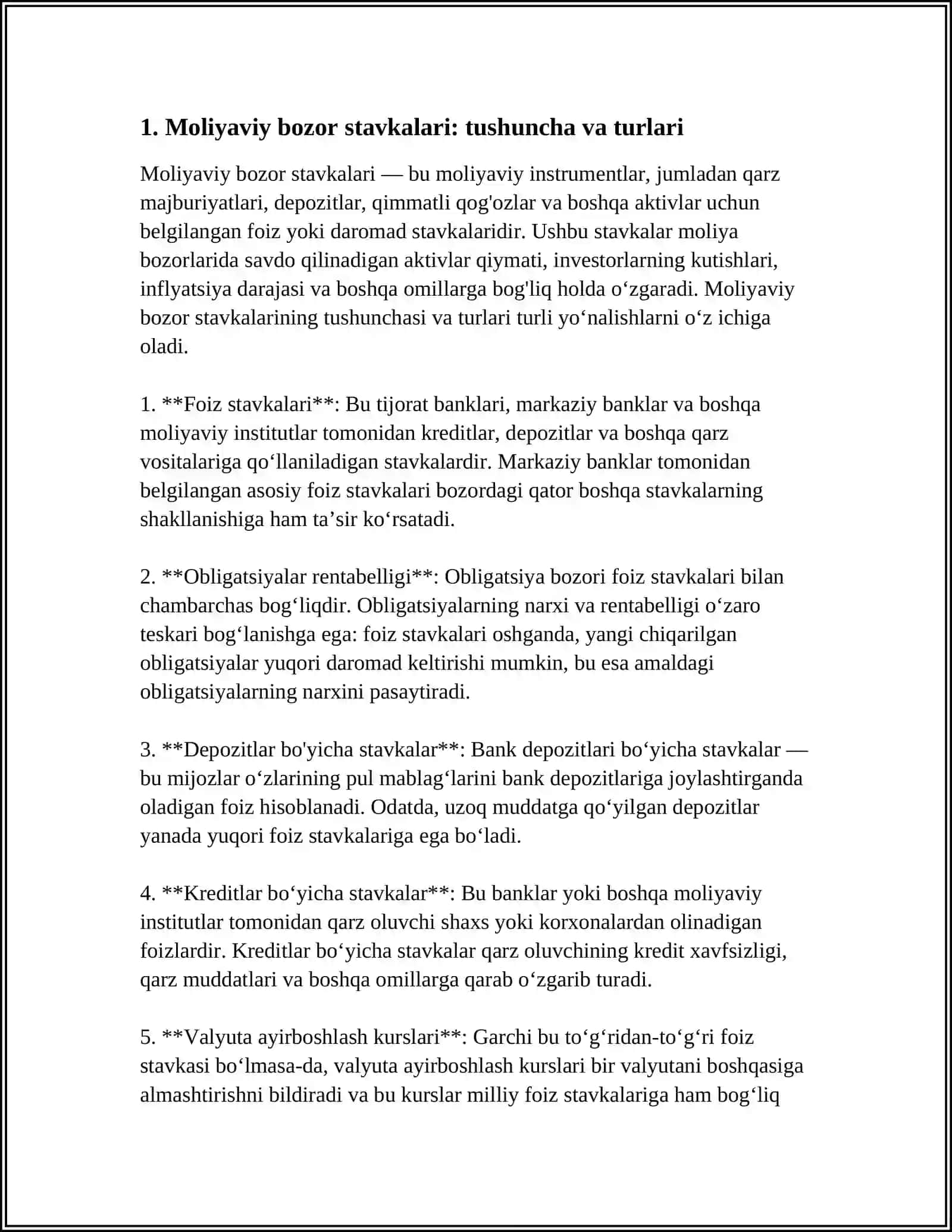 MOLIYAVIY BOZOR STAVKALARI 4