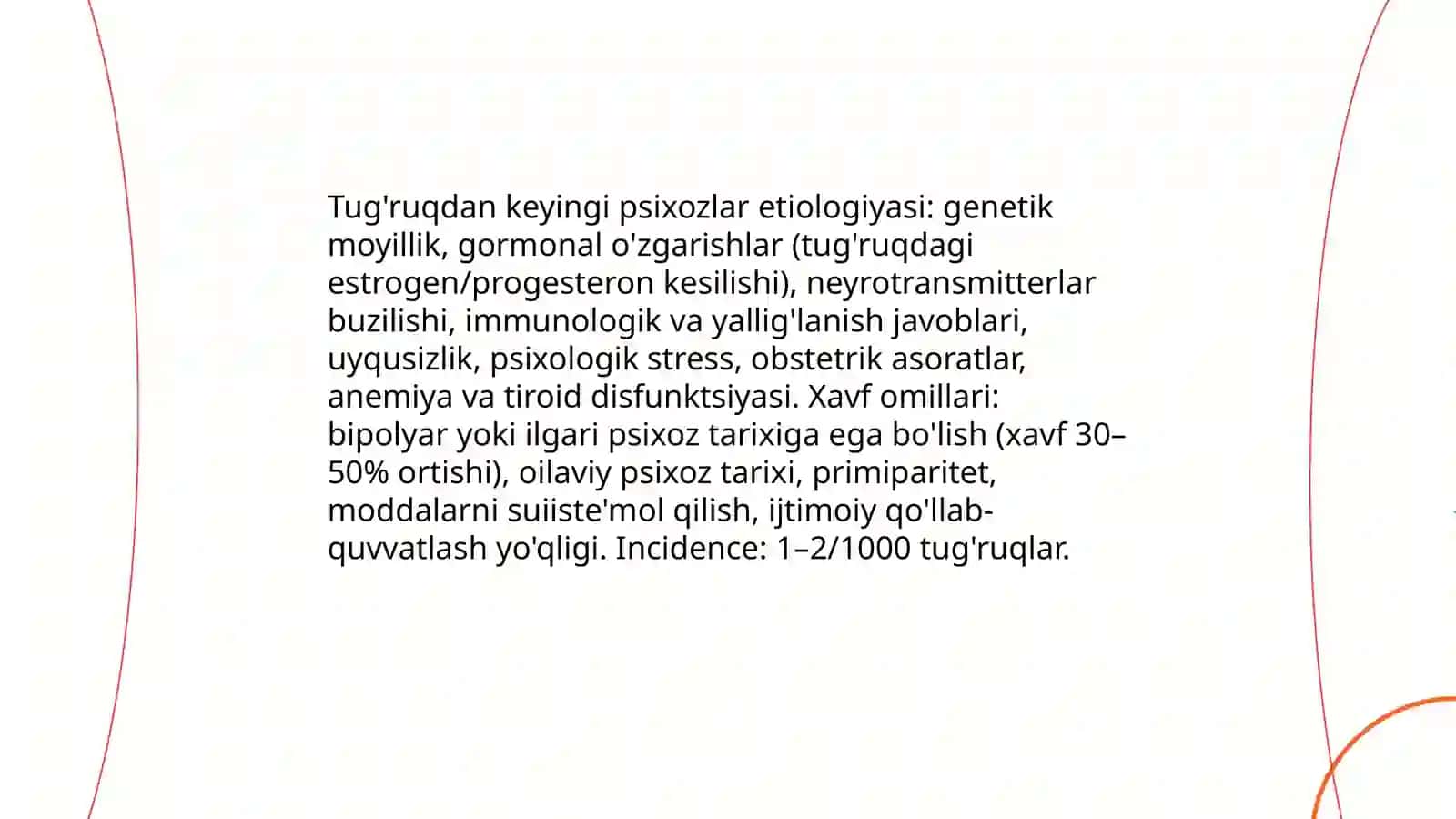 Tug’ruqdan keyingi psixozlar 4