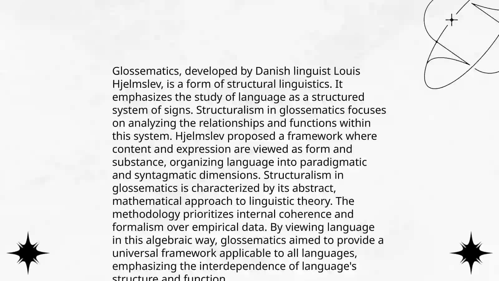 The Theory of Glossematics 4