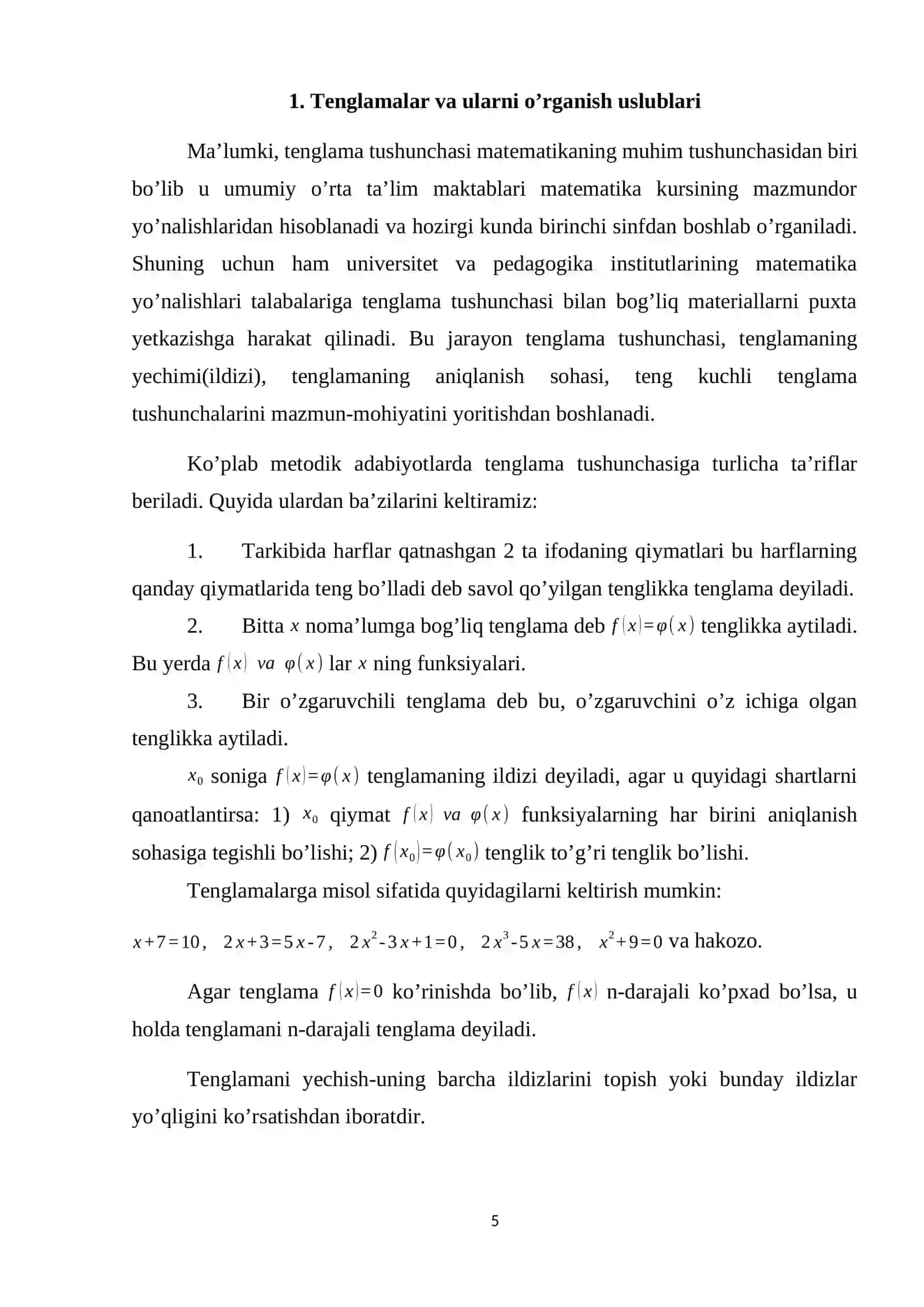 Tenglamalar sistemalari va ularni majmualari 4