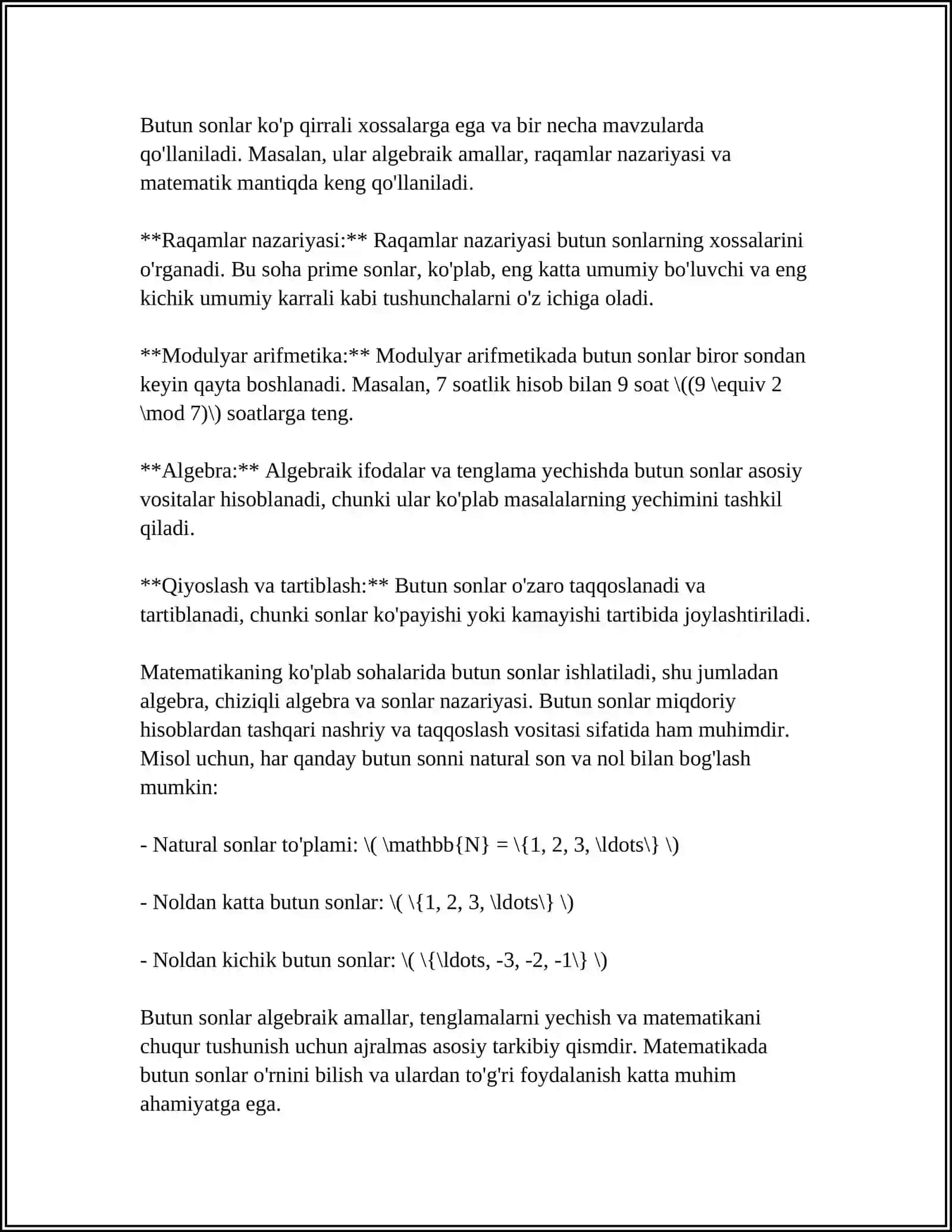 DASTURLASH TILIDA MA'LUMOT TURLARI(TIPLARI) 4