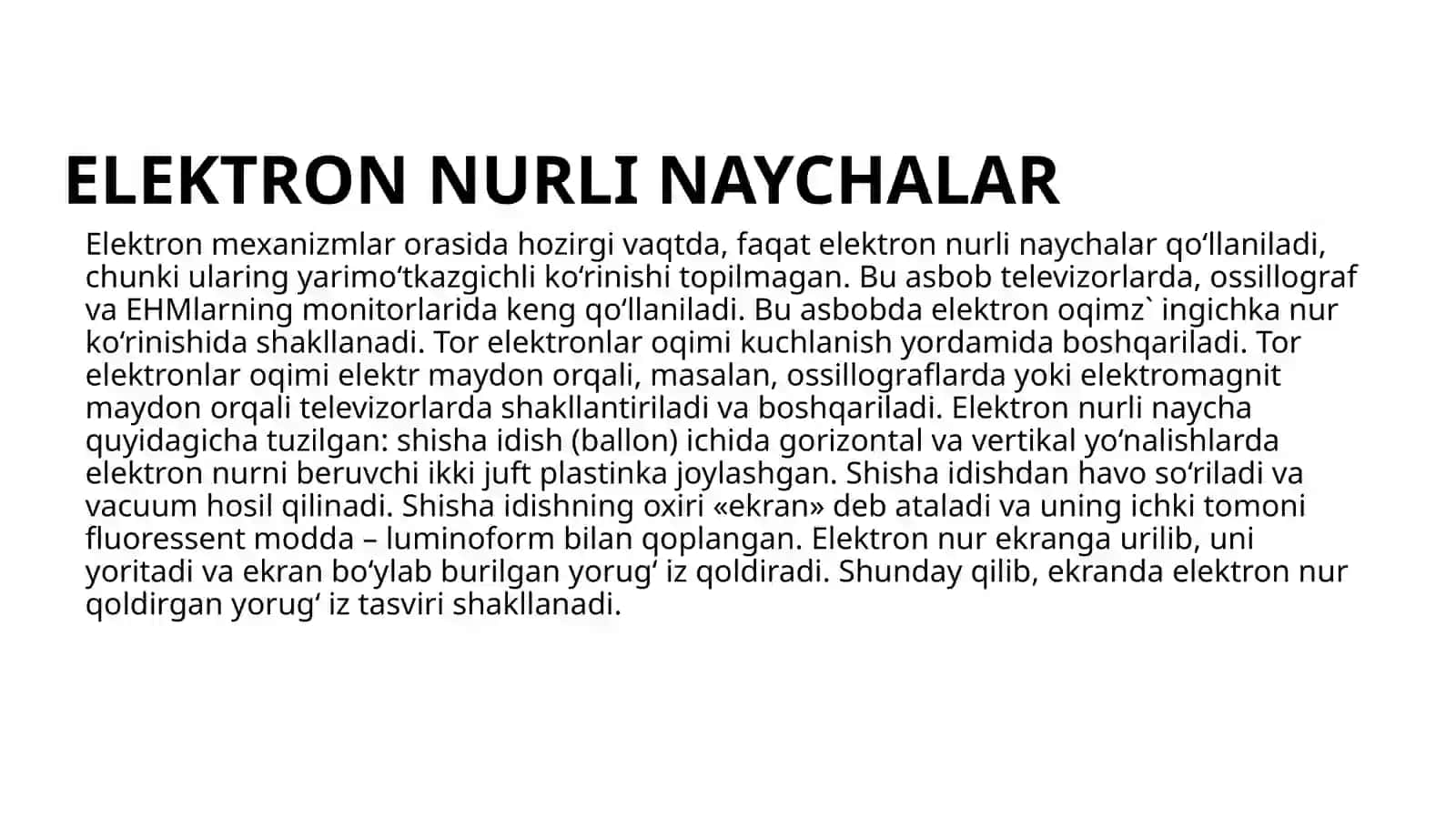 ODDIY YARIM O‘TKAZGICHLI ASBOBLAR 4