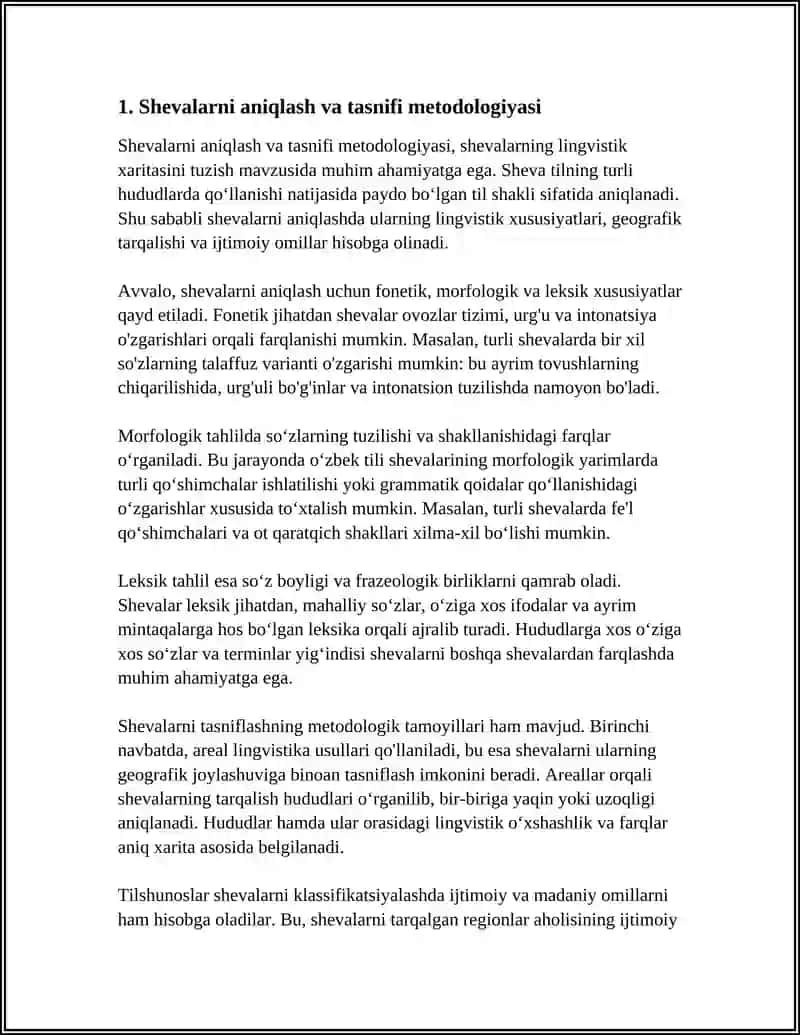 SHEVALARNING LINGVISTIK XARITASINI TUZISH 4