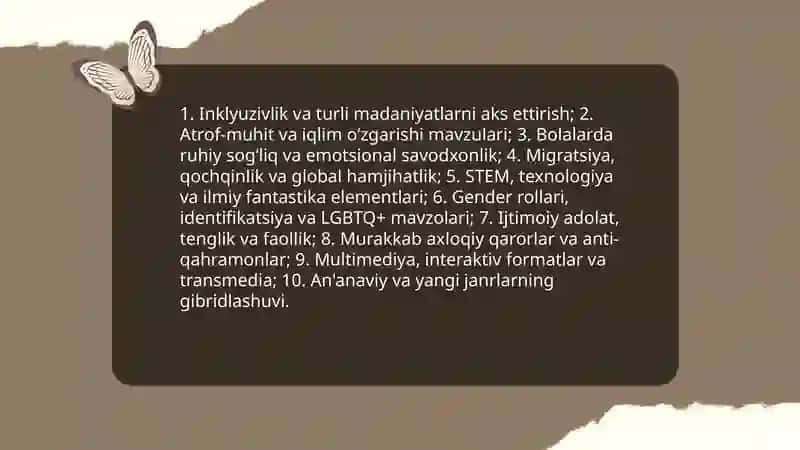 Chet el bolalar adabiyotining umumiy tahlili 4