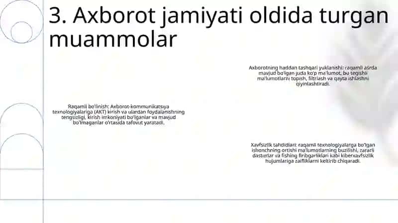 Axborotlashgan Jamiyat Va Uning Istiqbollari 4