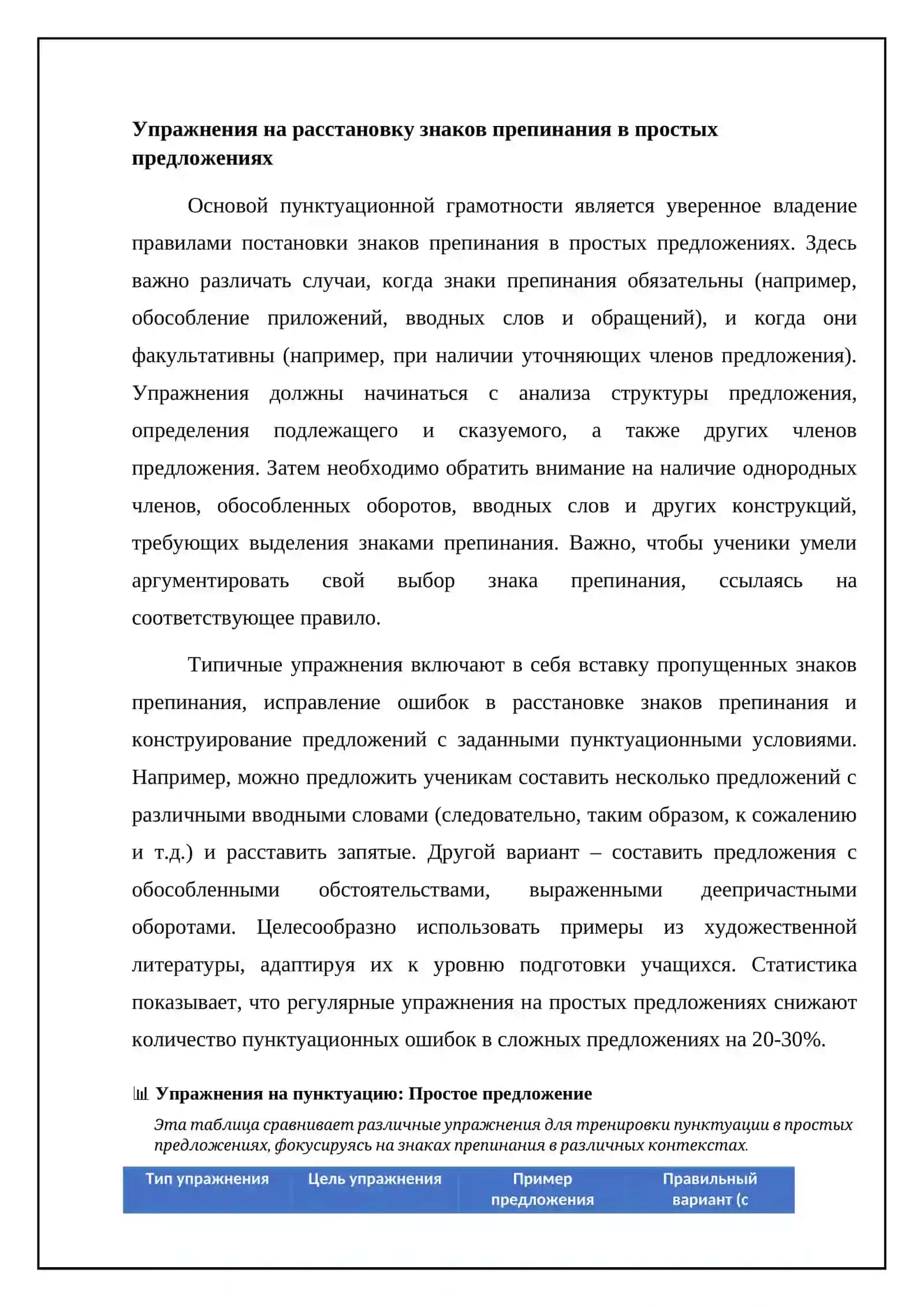Упражнения при обучении пунктуации. методика проведения обучающих диктантов. исправление, 4