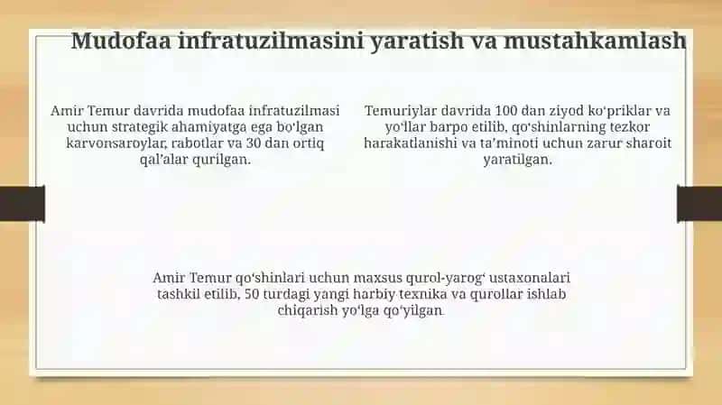 Amir Temurning davlat chegaralarini mustahkamlashi 4