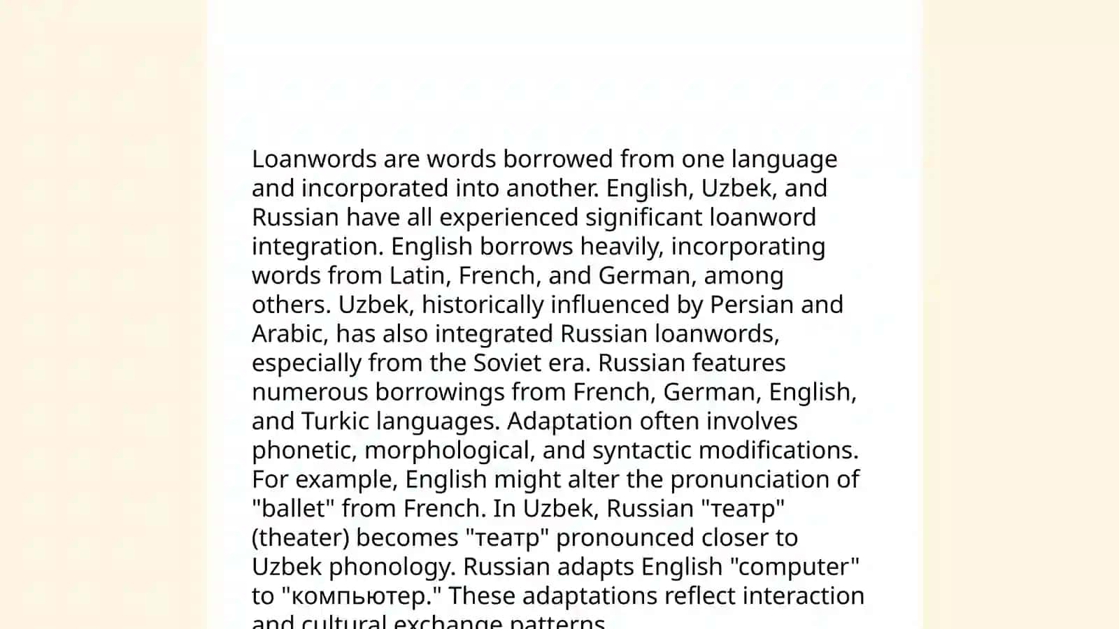 Lexical system in comparative typology of English Uzbek and Russian 4